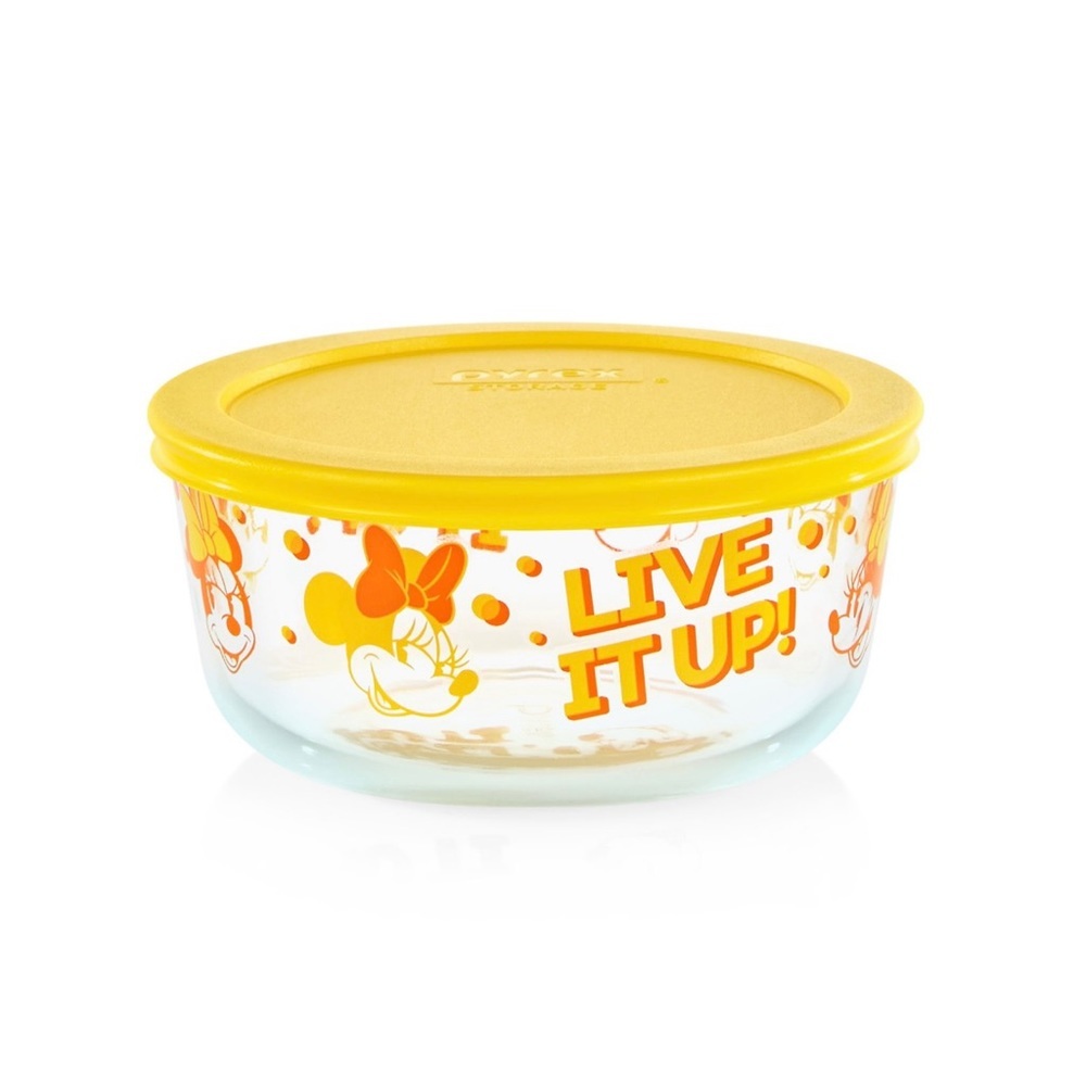 Pyrex 4cup Food Storage Minnie Mouse Live it up‎